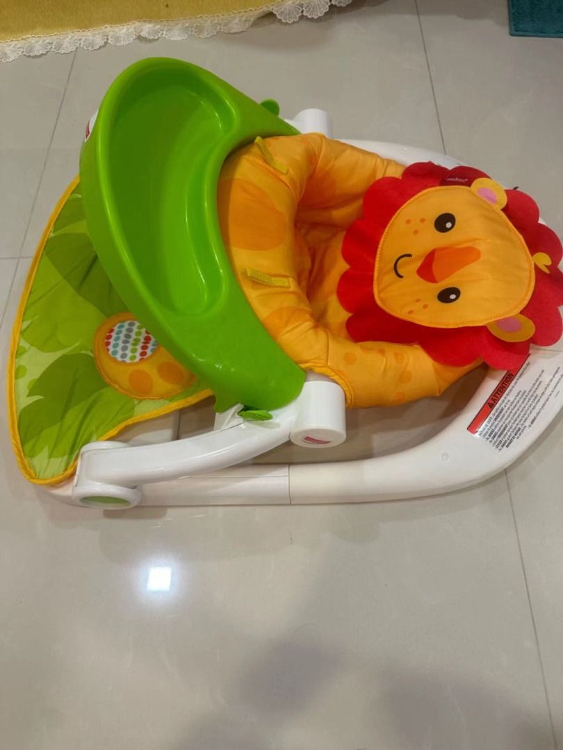 Fisher price sit me up floor seat lion online