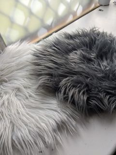 Fur mat rug