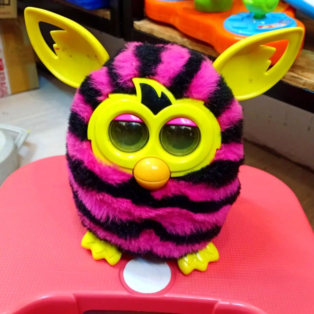 Furby boom pink sales and black stripes