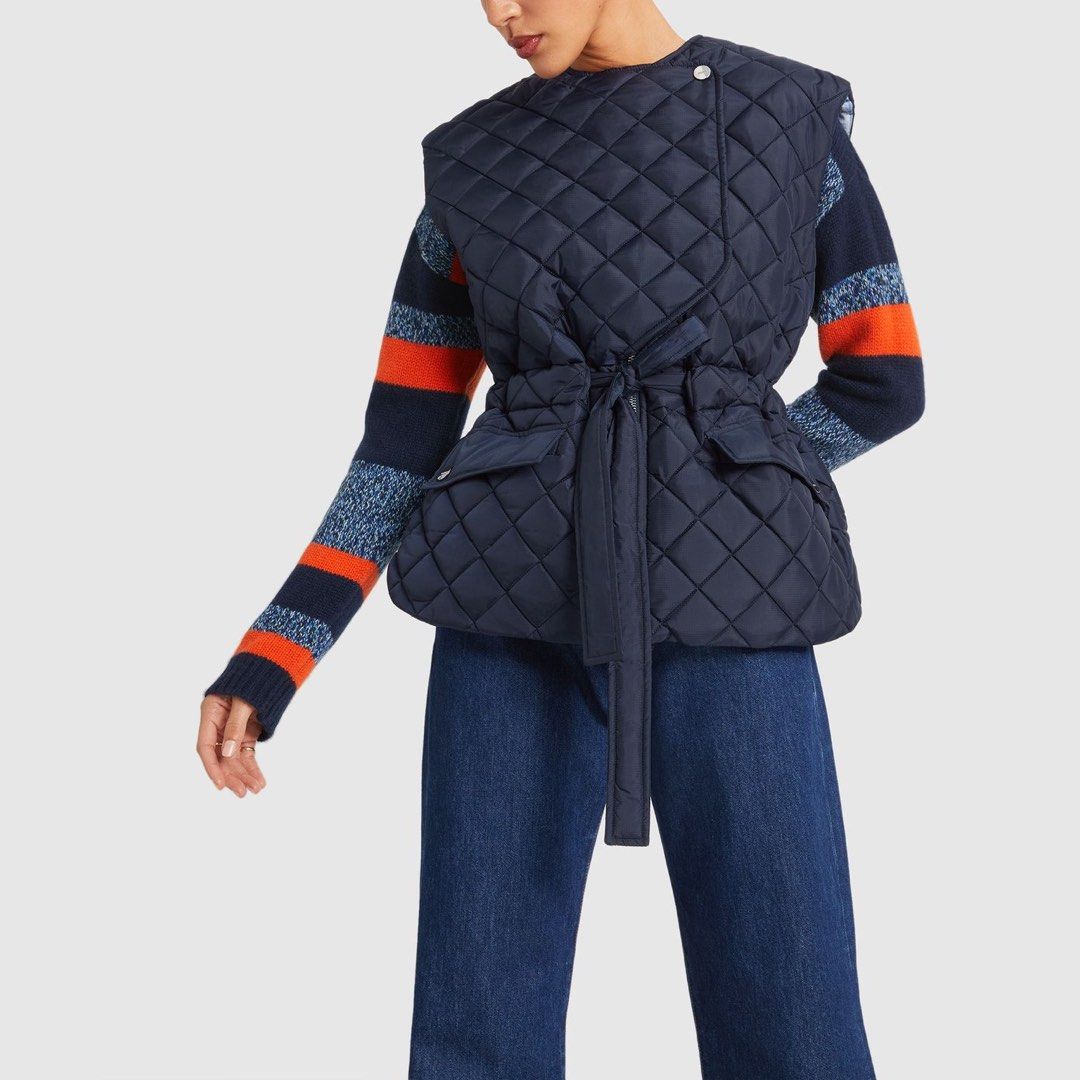 Ganni ripstop sales quilted jacket