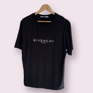 🔥Givenchy Paris Logo Print Black Over T-Shirt