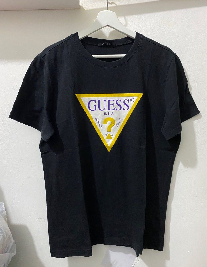 guess tshirt kaos guess t shirt guess, Fesyen Pria, Pakaian