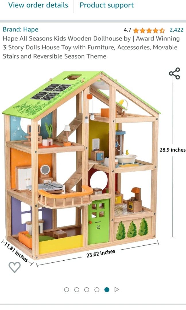 Hape all seasons doll deals house
