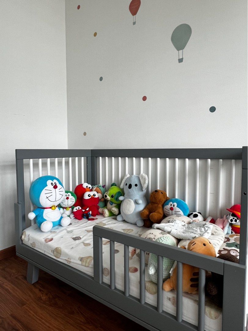 Hatchery Cribs Hudson 3 in 1 Convertible Cot Babies Kids
