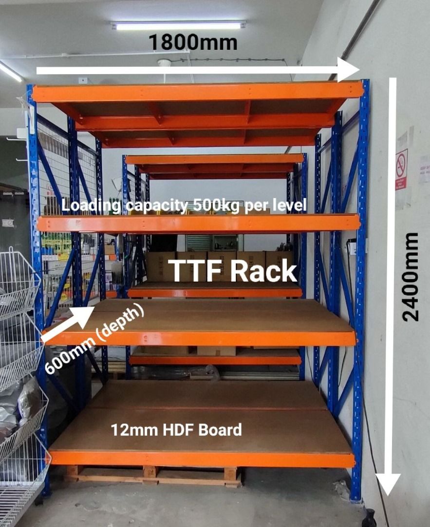 Heavy Duty Rack TTF Brand Lightly Used, Furniture & Home Living