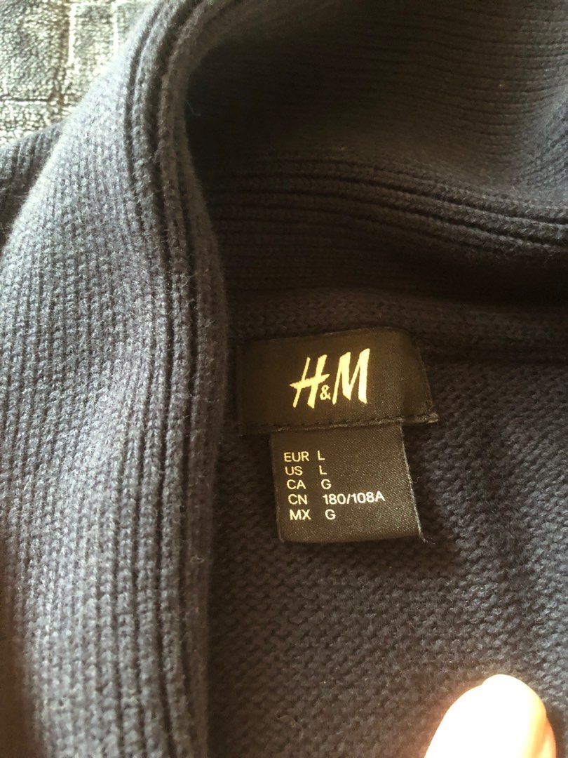 H and outlet m navy cardigan