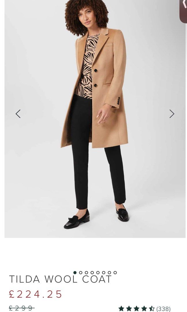 Hobbs London Wool Coat Camel Colour Women s Fashion Coats