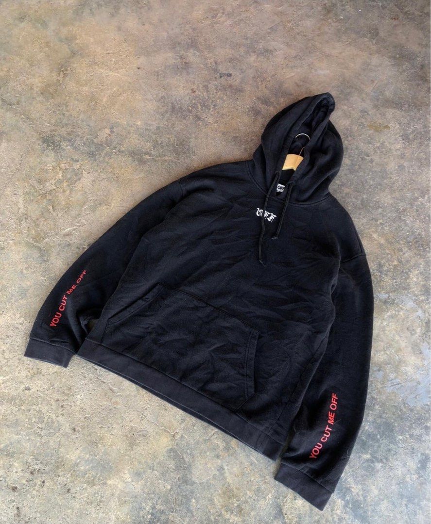 Off white you sales cut me off hoodie