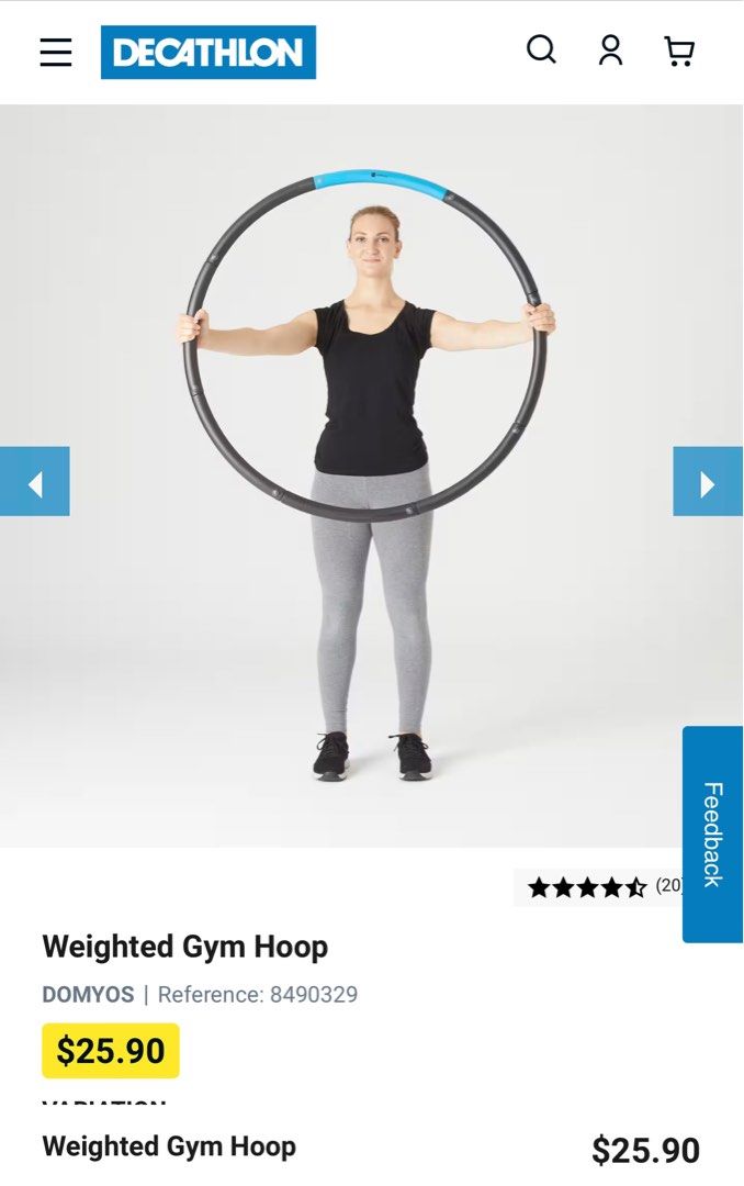 Decathlon weighted sales hoop
