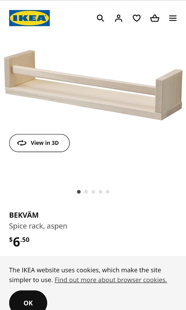 BEKVÄM spice rack, aspen - IKEA