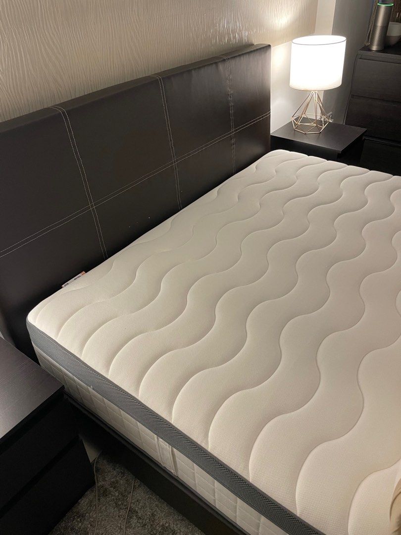 IKEA FILLAN Pocket sprung mattress, firm/white, Queen 150cm x 200cm