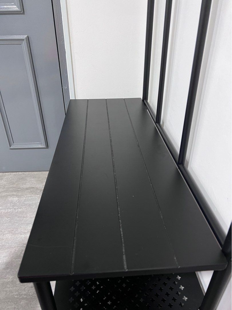 IKEA PINNIG Coat rack with shoe storage bench