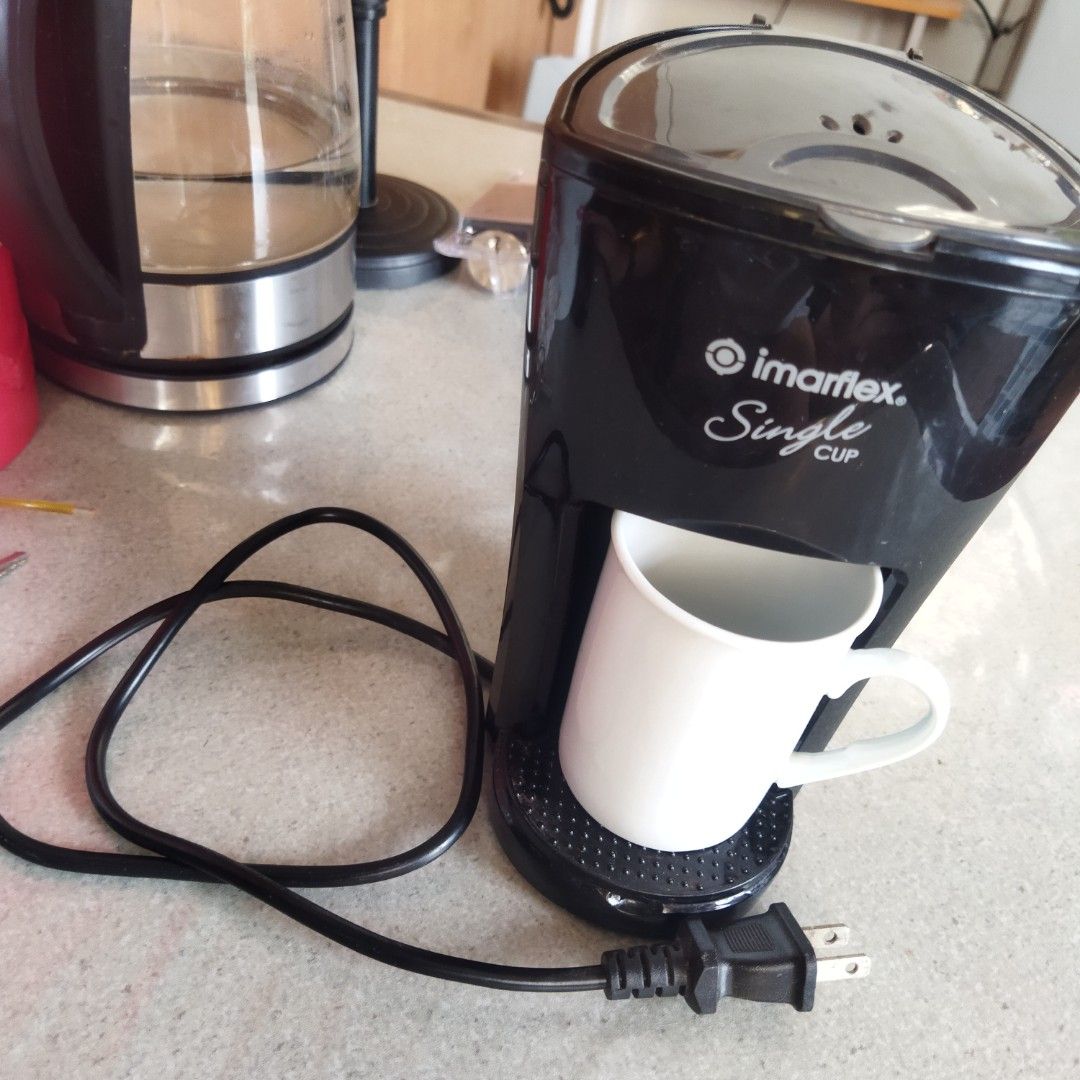 Imarflex Coffee Maker SINGLE Cup, TV & Home Appliances, Kitchen