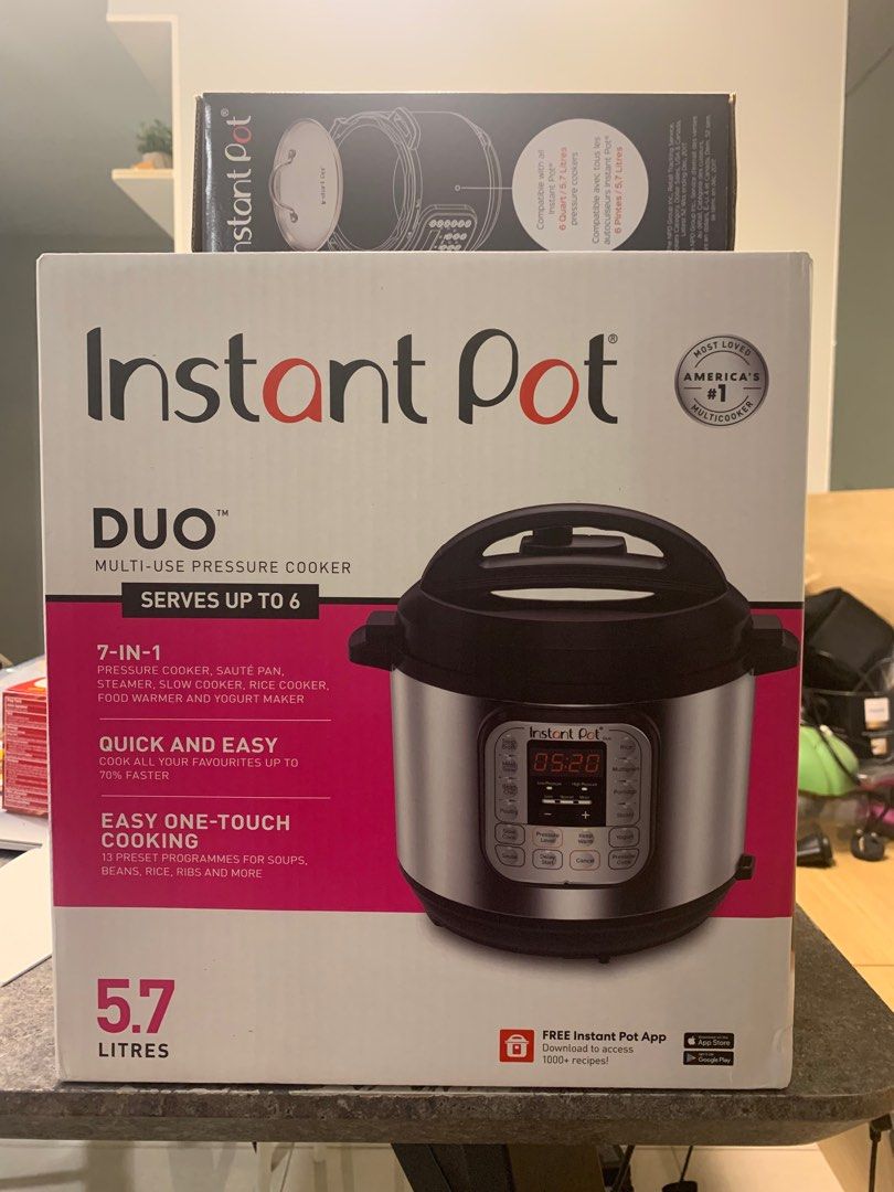 Instant Pot Duo Multiuse Pressure Cooker 7in1, TV & Home Appliances