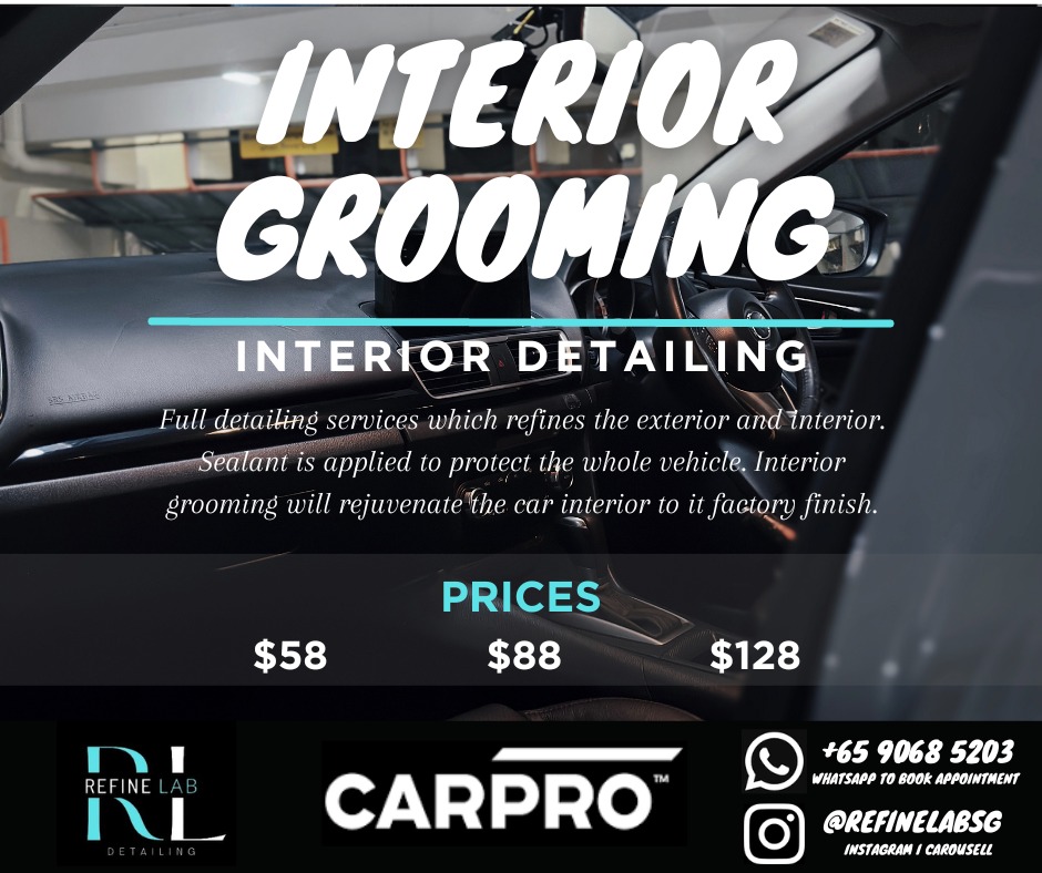 Interior Grooming Decon Detailing Car Wash Service Mobile