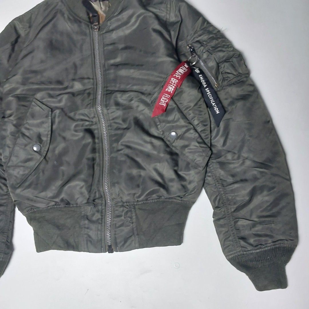Jaket Bomber Alpha Industries x Emoda Fesyen Pria Pakaian Baju