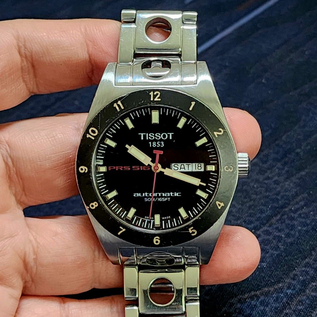 Jam tangan TISSOT PRS516 AUTOMATIC STEEL RACING BAND J560 660 ORIGINAL