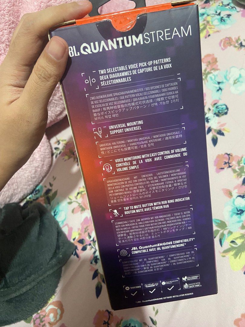 JBL Quantum Stream BNEW (Category: Microphones) located in Bacoor. Submitted by bloooooooooooomfields (Listing ID 1267153458, Image 3). Description: Opened to test only Bnew RFS: Bigay ng ex.