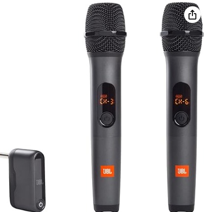 JBL Wireless Microphone Set Black (JBLWM) (CL0066), Audio, Microphones ...