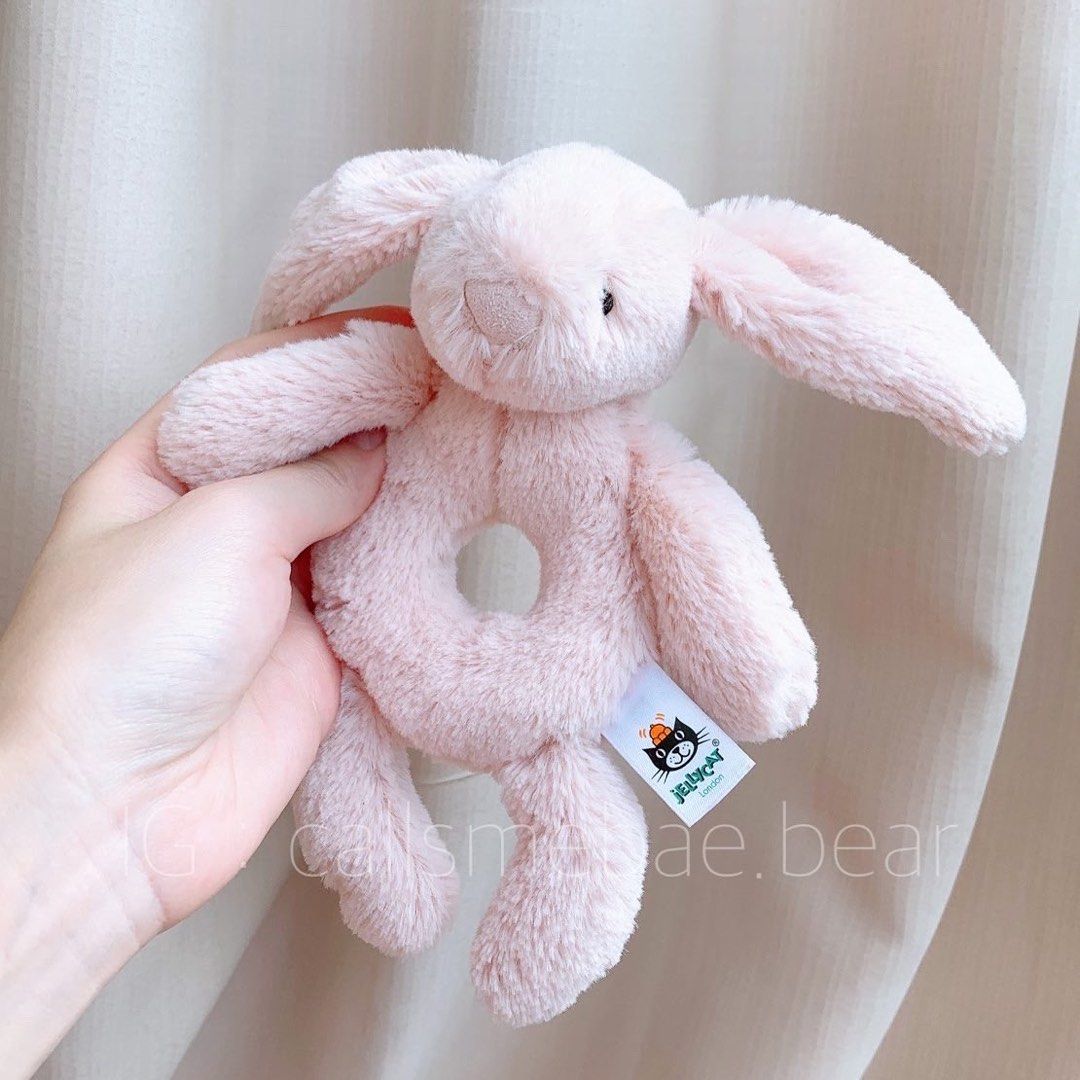 Jellycat Bashful Pink Bunny Grabber Babies Kids Babies Kids Fashion on Carousell