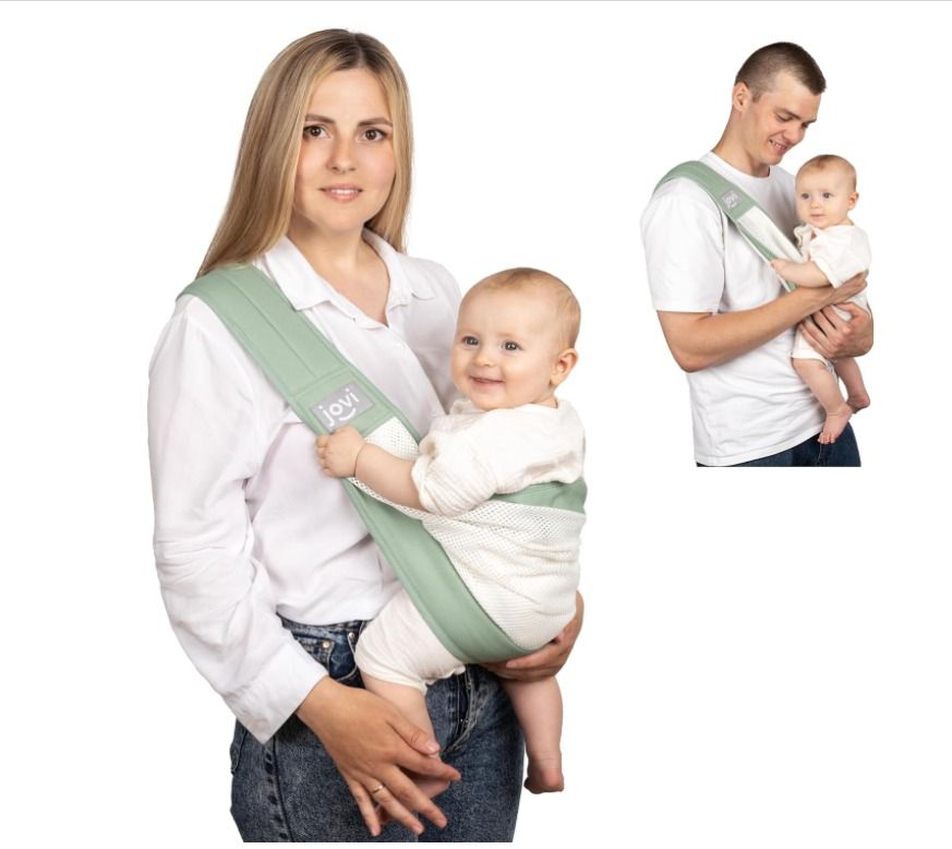 Jovi Baby Sling for Mom and Dad Baby Shoulder Sling Carrier Newborn to Toddler Mesh Baby