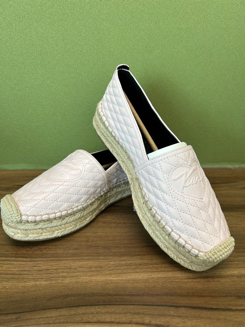 Ladies cheap leather espadrilles