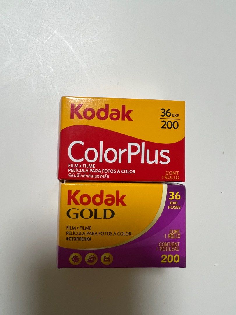 Kodak ColorPlus & Gold Film 36EXP/200, Photography, Photography ...