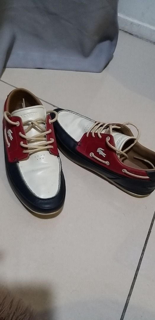 Lacoste marina boat shoes discount