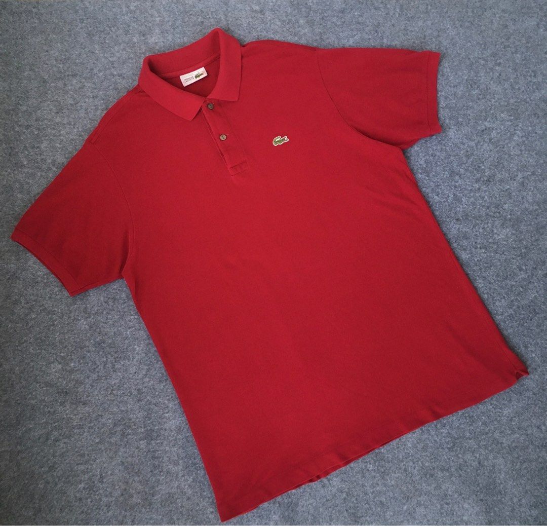 Lacoste Classic Fit short sleeve polo shirt size 6, men's XL cotton blue type Vintage Second Hand