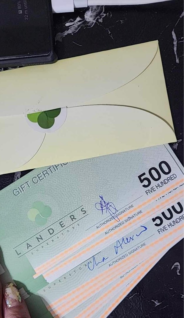 LANDERS GIFT CERTIFICATE 15k worth Tickets Vouchers Vouchers on