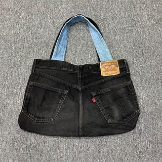 Levis 501 jeans custom tote bag