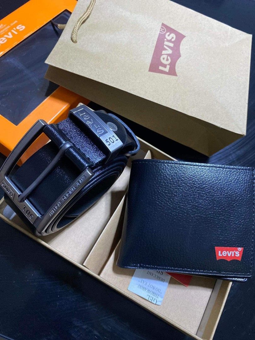 Levis belt and wallet set online
