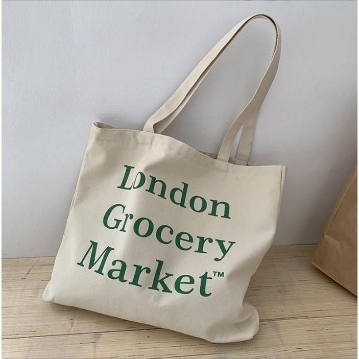 London grocery market tote bag 2025