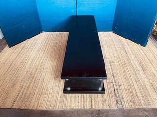 Long Tv Rack 60”L x 16”W x 16”H Duco finish wood Metal legs In good condition