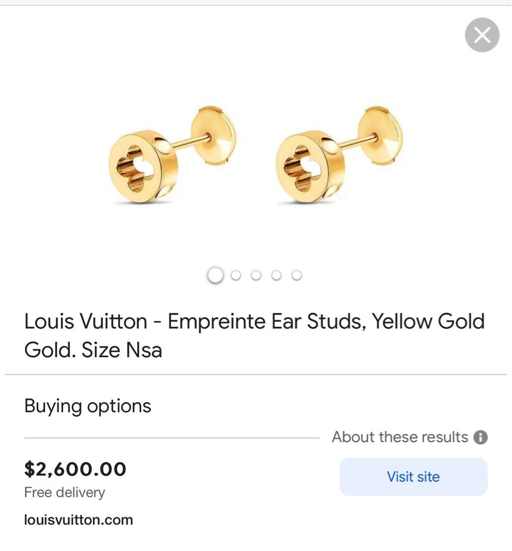 Louis Vuitton Empreinte Ear Studs