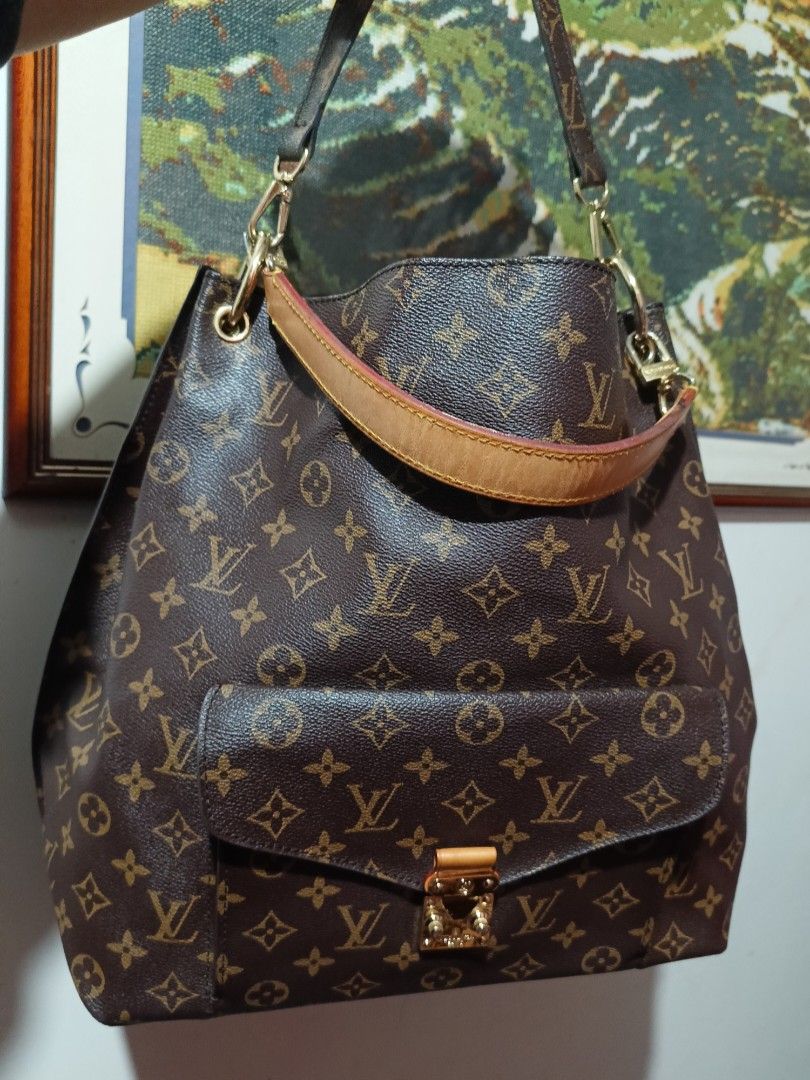 Authentic Louis Vuitton Monogram Metis Hobo Handbag M40781