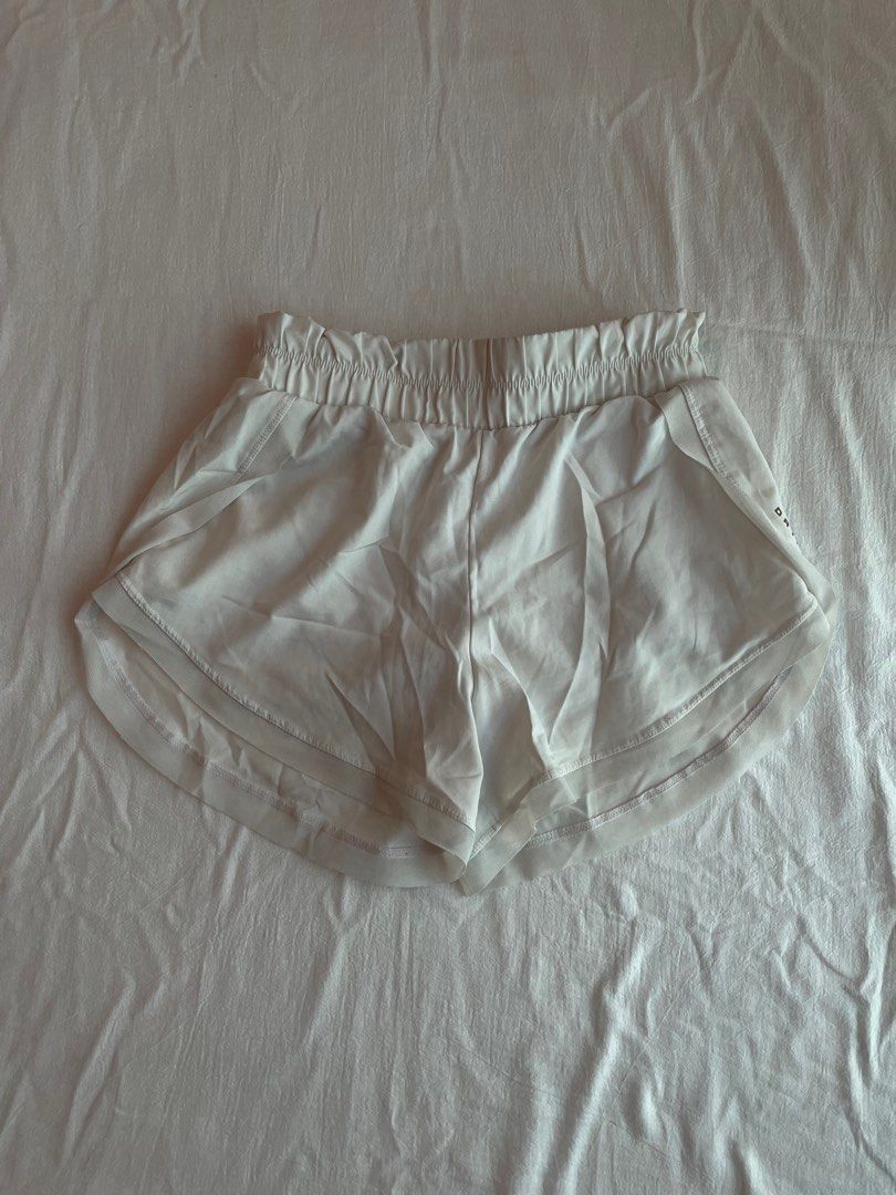 Lululemon White Shorts Women s Fashion Activewear on Carousell