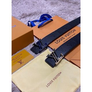 Louis Vuitton - Slender 35mm Reversible Belt - Leather - Black - Size: 85 cm - Luxury