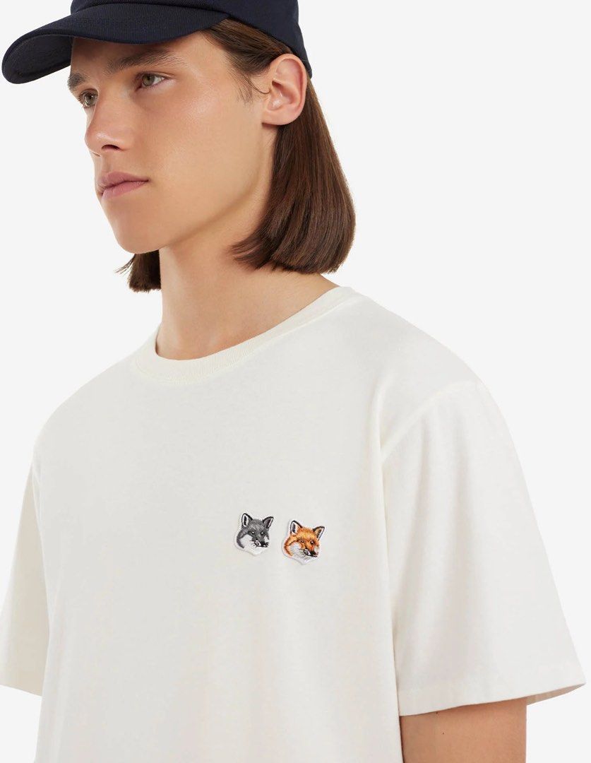 TEE-SHIRT DOUBLE FOX HEAD PATCH - メンズファッション