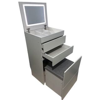 Make up Cabinet table with LED mirror ready to use