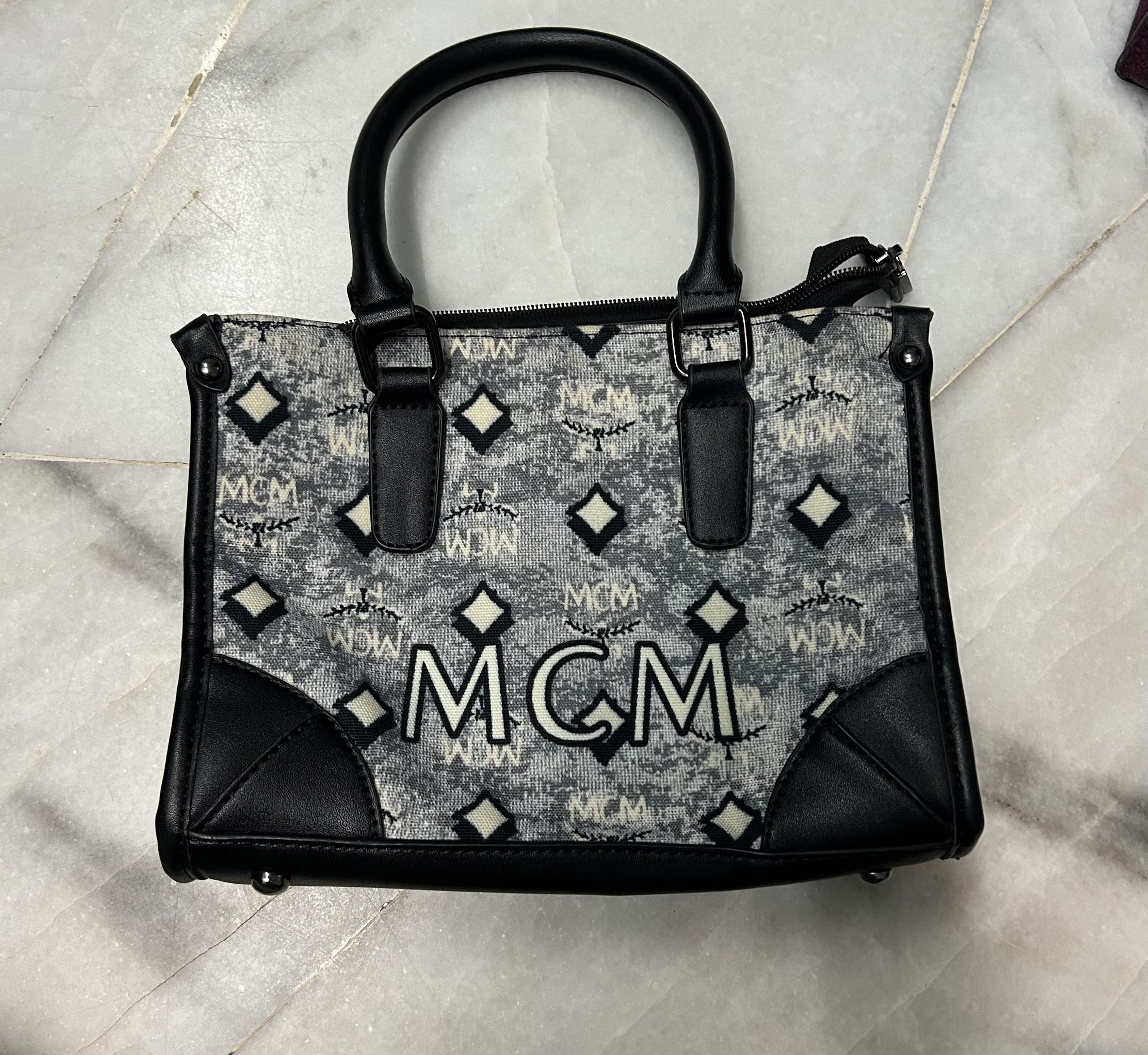MCM jacquard monogram small Luxury Bags Wallets on Carousell