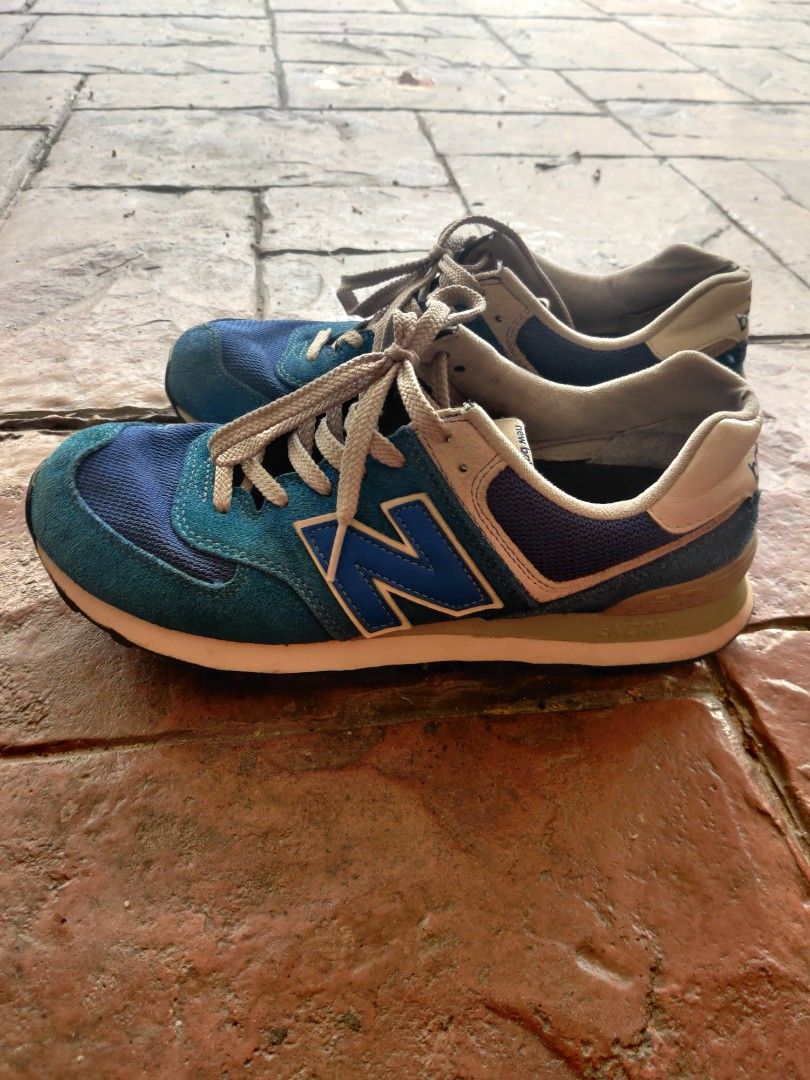 New Balance 574 Turquoise Men s Fashion Footwear Sneakers on
