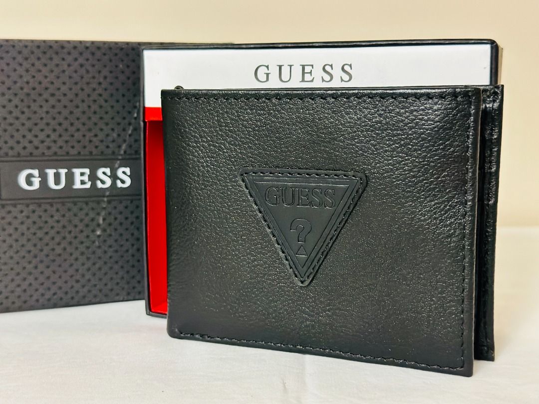 Guess black hotsell and red wallet