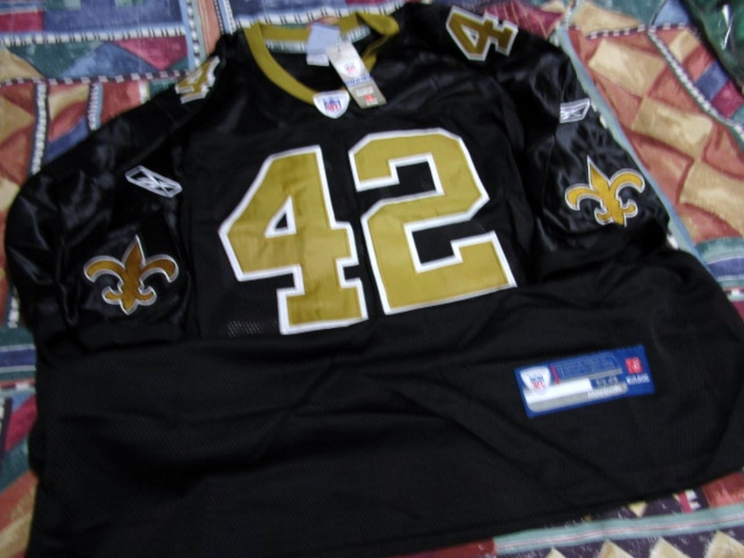 New Orleans saints NFL football jersey 42 Darren Sharper NEW WITH