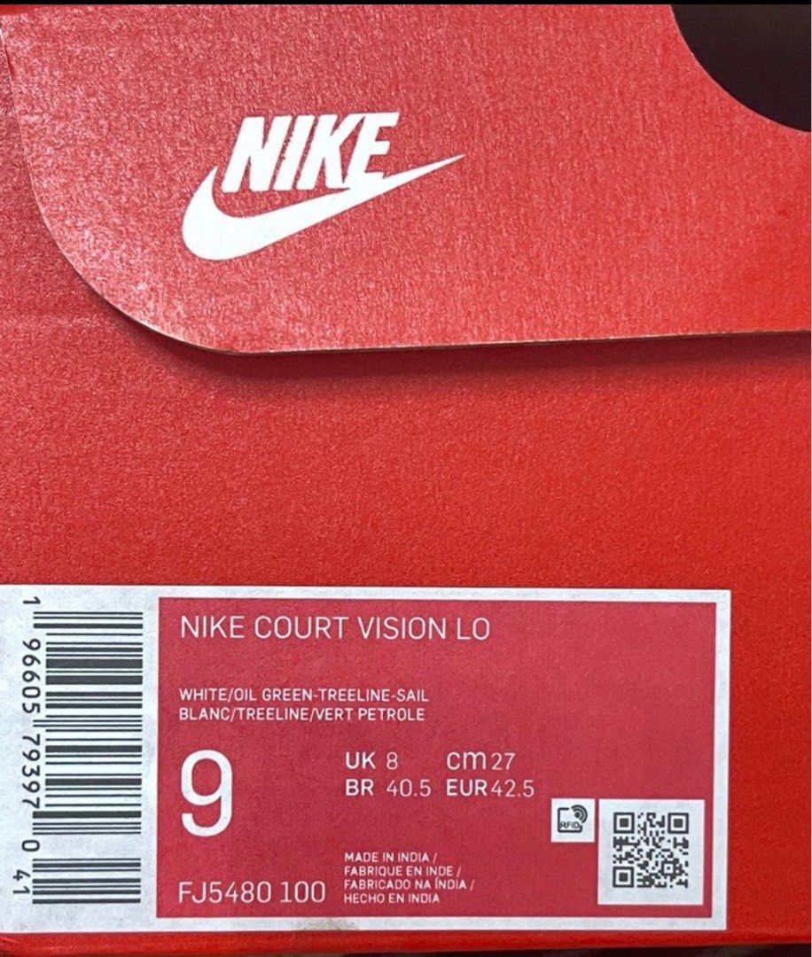 Nike court vision low Uk8 Men s Fashion Footwear Sneakers on