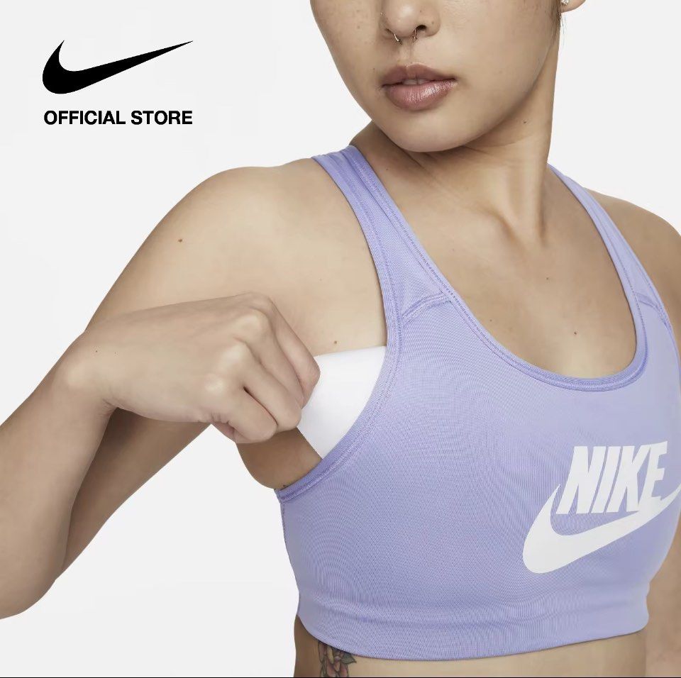 Nike sports bra lavender (Category: Activewear) located in Antipolo. Submitted by straub (Listing ID 1267114102, Image 3). Description: Lavender medium support sports bra with removable pads in XS Brand new with tags and plastic Never tried on Rfs: wrong size.