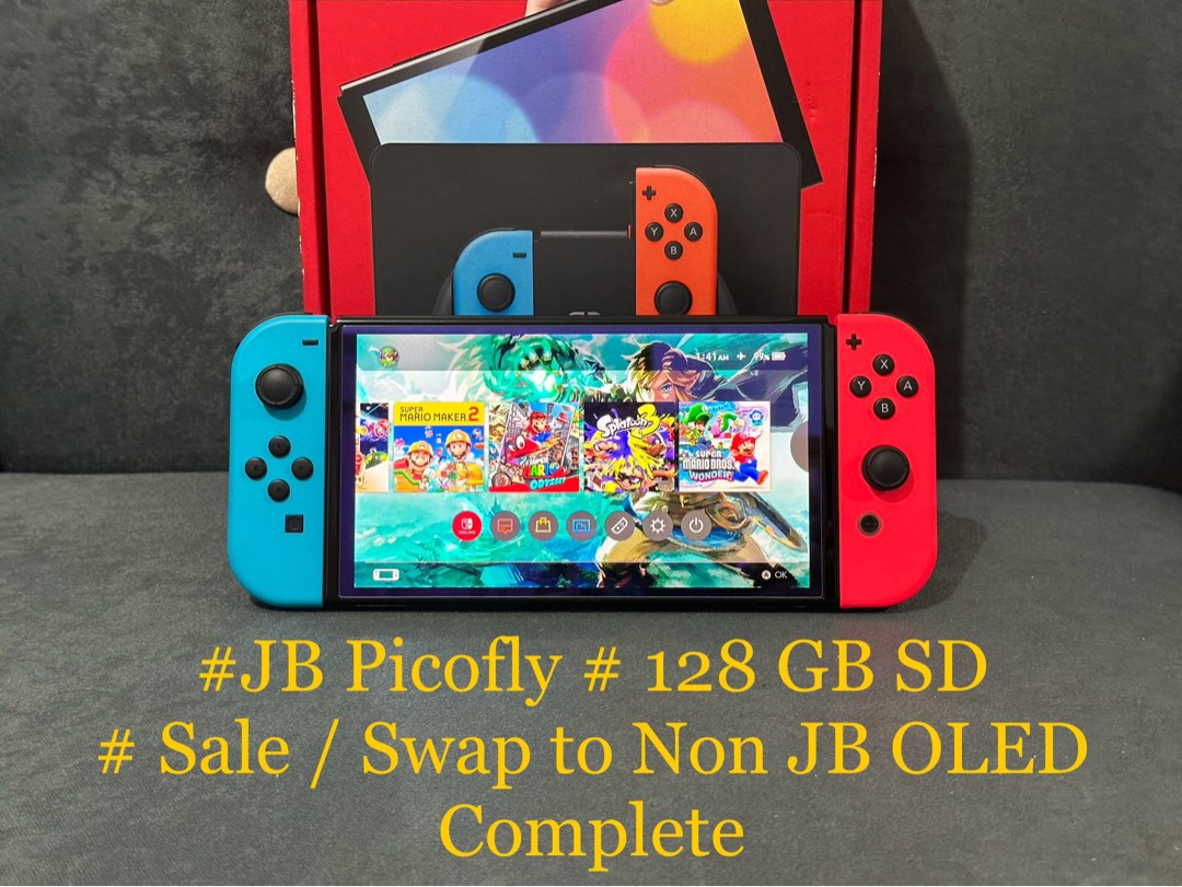Nintendo Switch OLED JB Picofly (07), Video Gaming, Video Game Consoles, Nintendo on Carousell