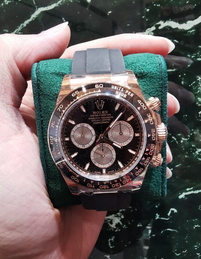 Nov 2023 Rolex Daytona full rose gold black dial 126515ln