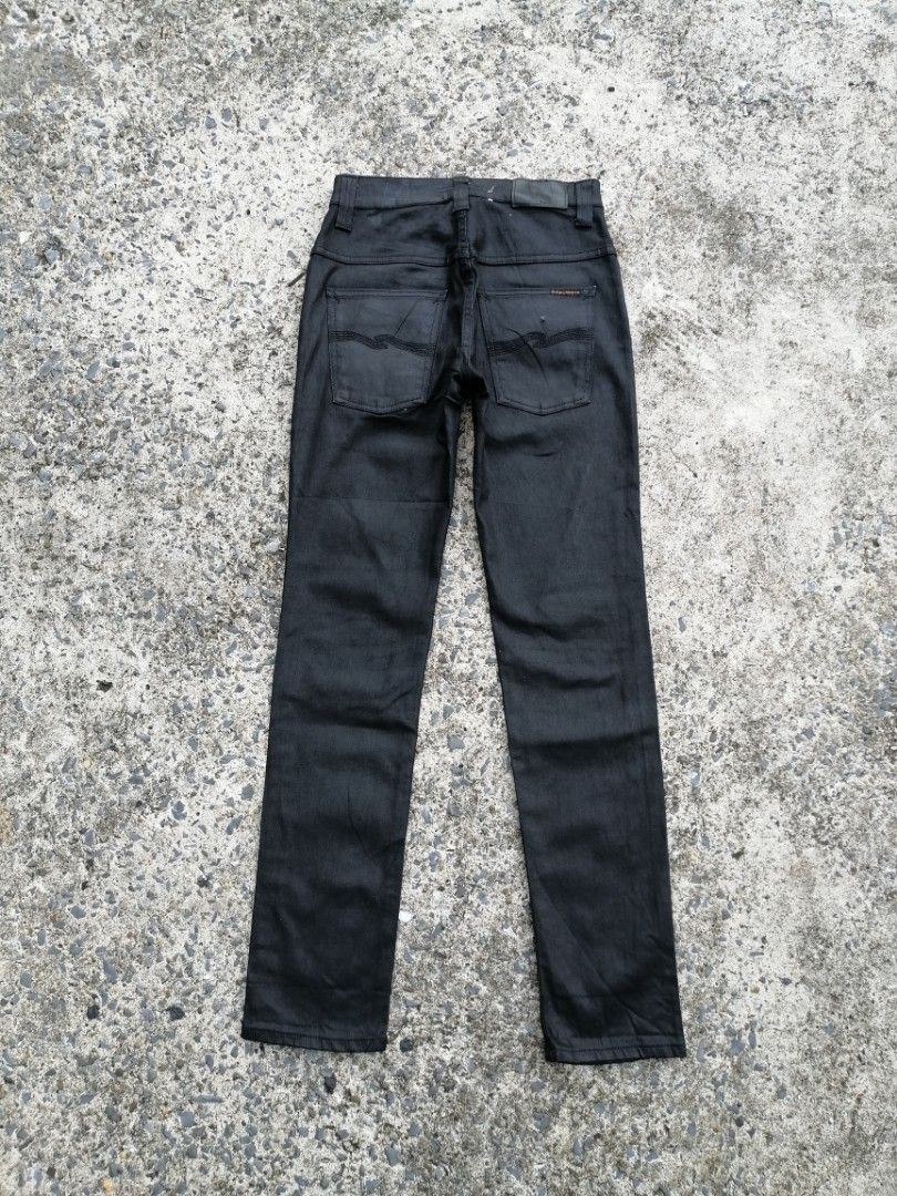 Nudie jeans waxed black online