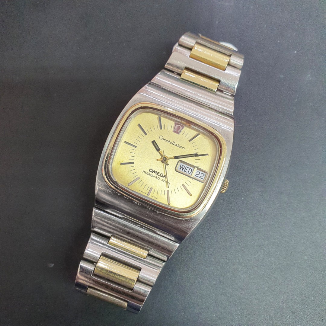 Omega Constellation Mega Quartz Vintage Watch (1970s) 38mm, Men's